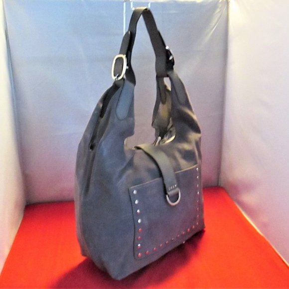 DKNY Wayne Large Suede Hobo Bag  - #3228 - Picture 2 of 13